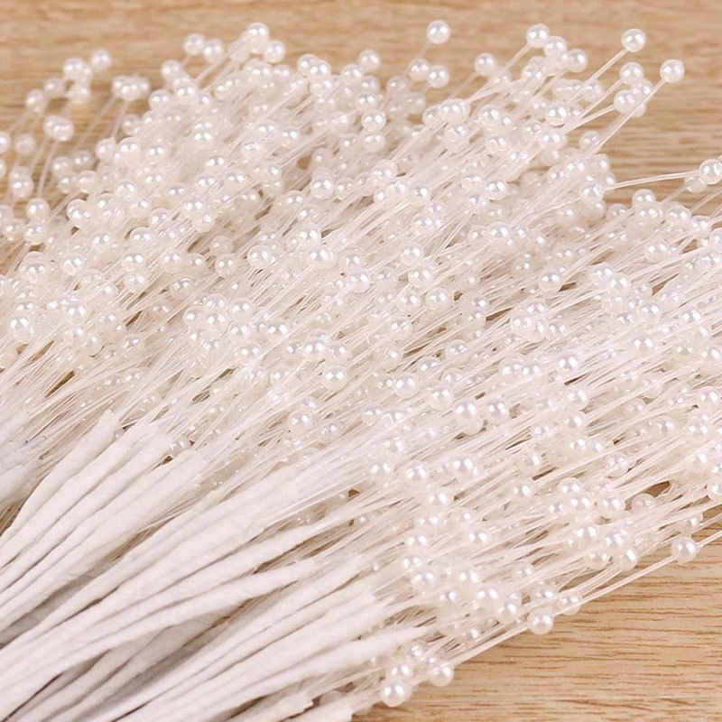 10 Bundles/pack 3mm Handmade Pearl Beads, Wedding Decoration , Bridal Bouquet, Christmas Decor, Halloween Decor