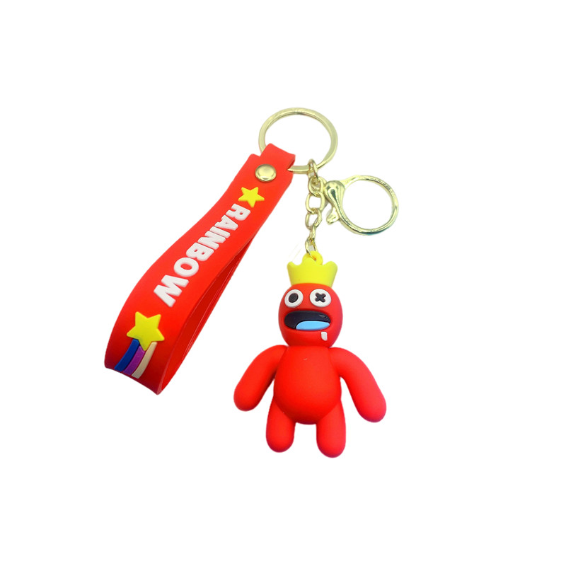 Red Rainbow Friends Keychain
