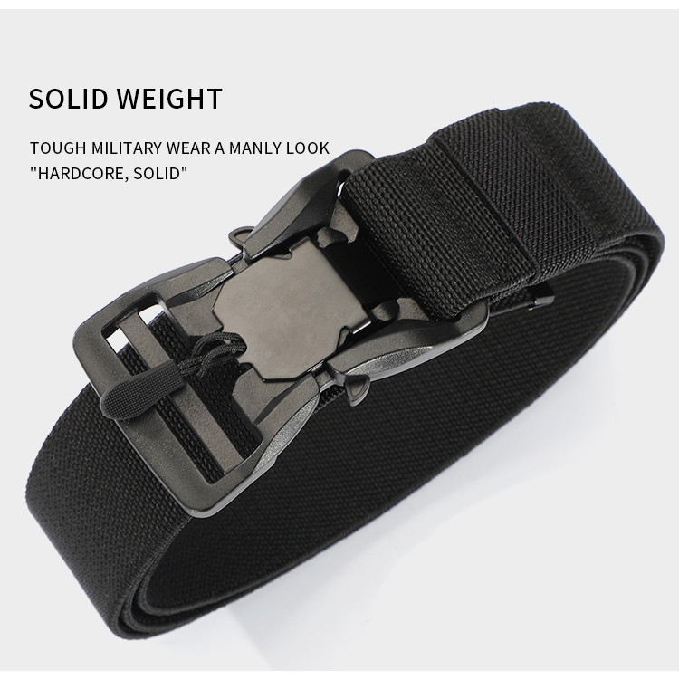 Belt Magnetic Buckle Quick Release Elastic Belt Casual Nylon Tooling ...