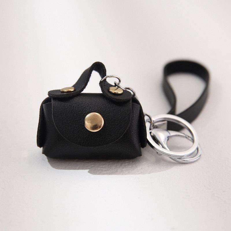 Pu Leather Mini Purses Keychain Women's Small Bags Key Ring - Temu