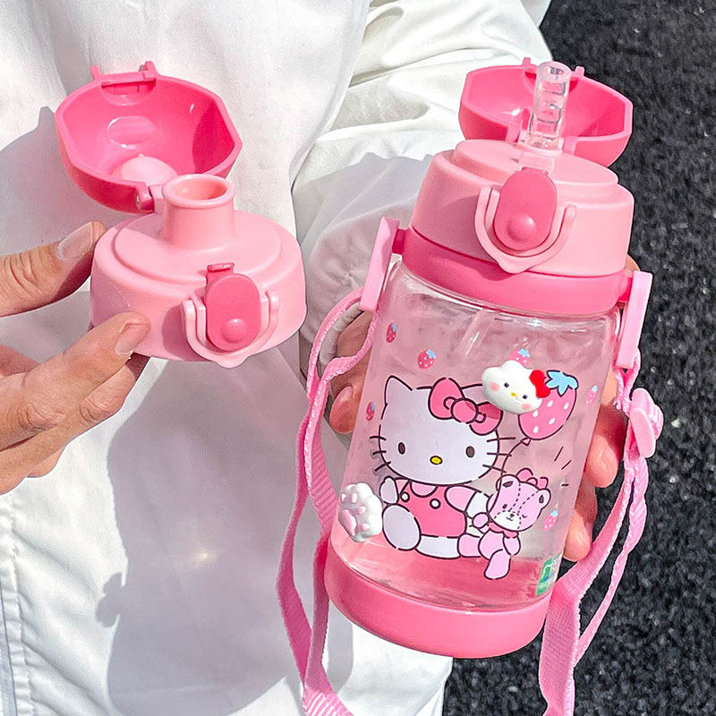 Temu Sanrio Hellokitty Cherry Kids Insulated Water Bottle