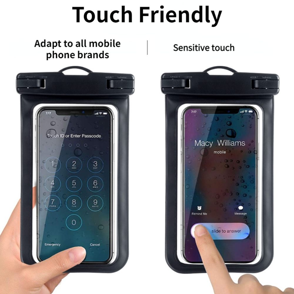 Waterproof Phone Pouch for Outdoor Activities Transparent PVC Dry Bag