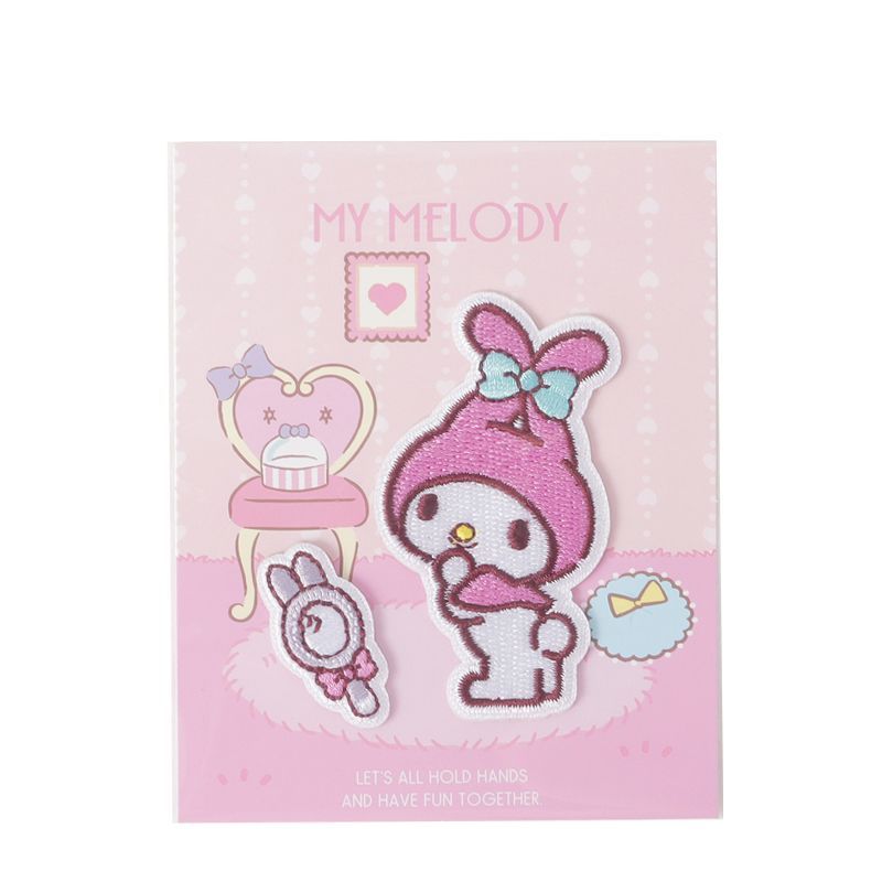 Miniso Sanrio Embroidery Cloth Sticker Cinnamon Dog Hello Kittyy Melody  Sticker Cartoon Cute Creative Wall Sticker | Shop Now For Limited-time  Deals | Temu