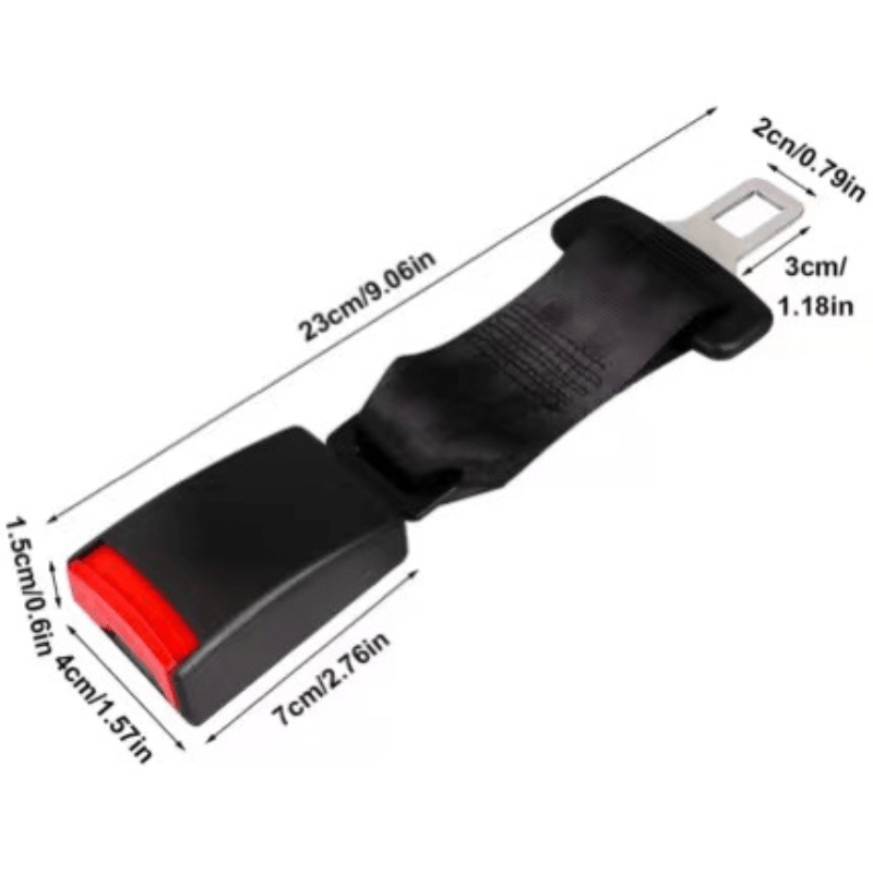 Car Seat Belt Clip Extension for Safety Lock Buckle, Adjustable