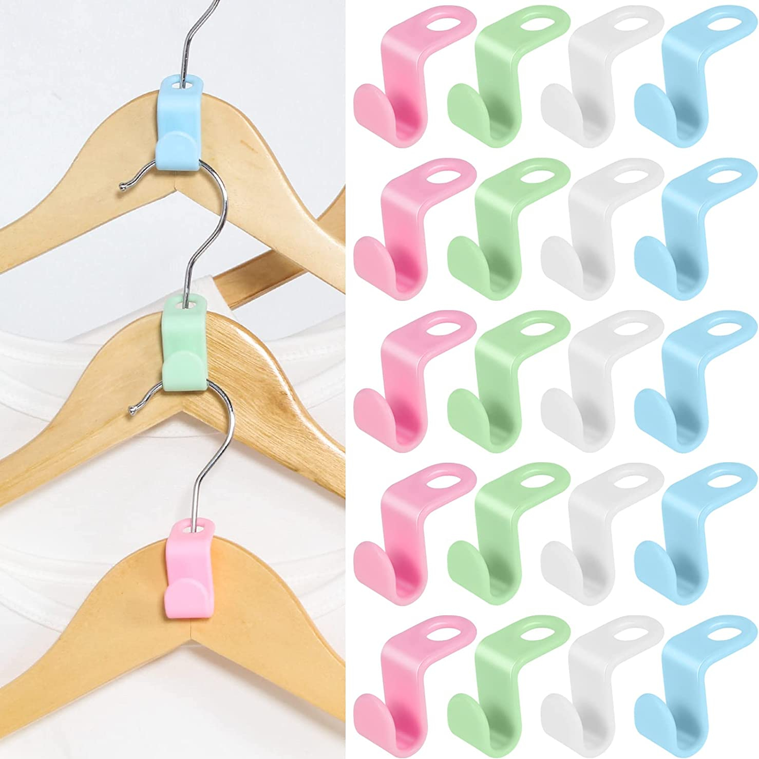 Heavy Duty Clothes Hanger Connector Hooks - Space Saving Cascading Extender  Clips For Outfit Hangers And Closet Organization - Temu