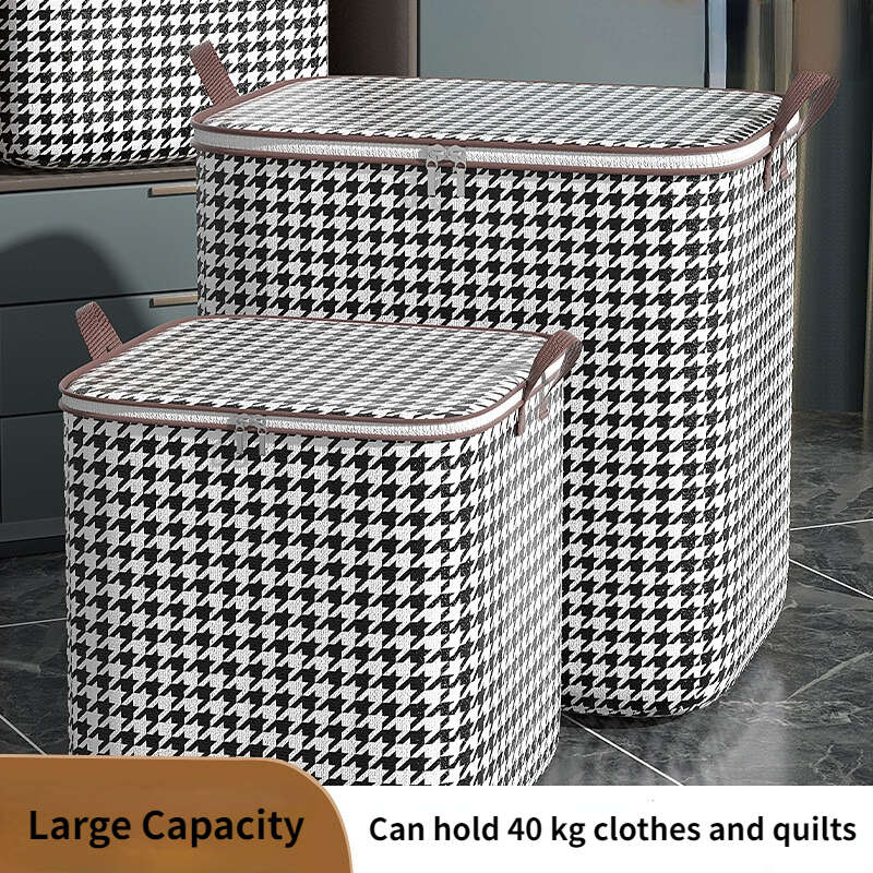 

Large Capacity Storage Bag, Dustproof Zipper Organizer, Lightweight Blankets Box For Wardrobe