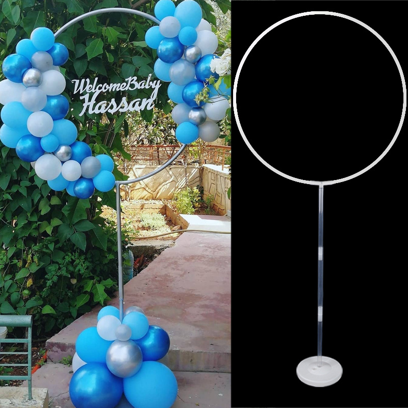 Globo arco globos soporte de anillo para Baby Shower globos de decoración  de la boda aro redondo soporte globo para fiesta de cumpleaños ballon -  Historial de precios y revisión
