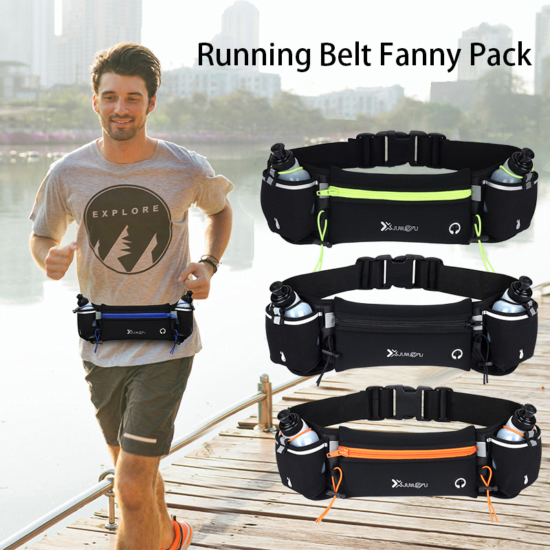 PaceArm Riñonera para correr, cinturón de correr delgado, sin rebotes,  resistente al agua, cinturón ajustable para todos los teléfonos