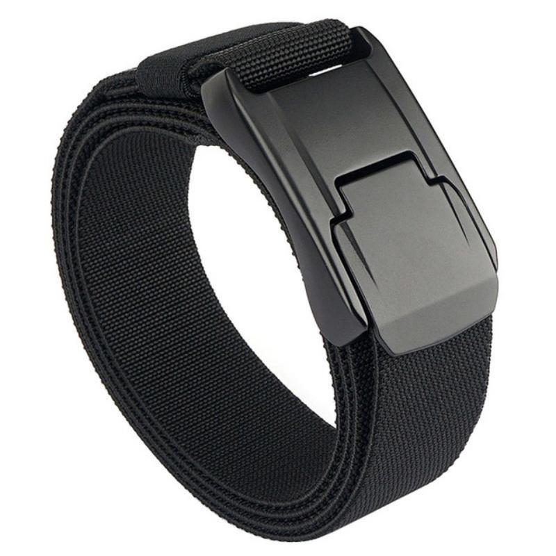 2026 Belt For Men And Women Hard Quick Release Strong Real Nylon Unisex Elastic Belt Overalls Work Belt