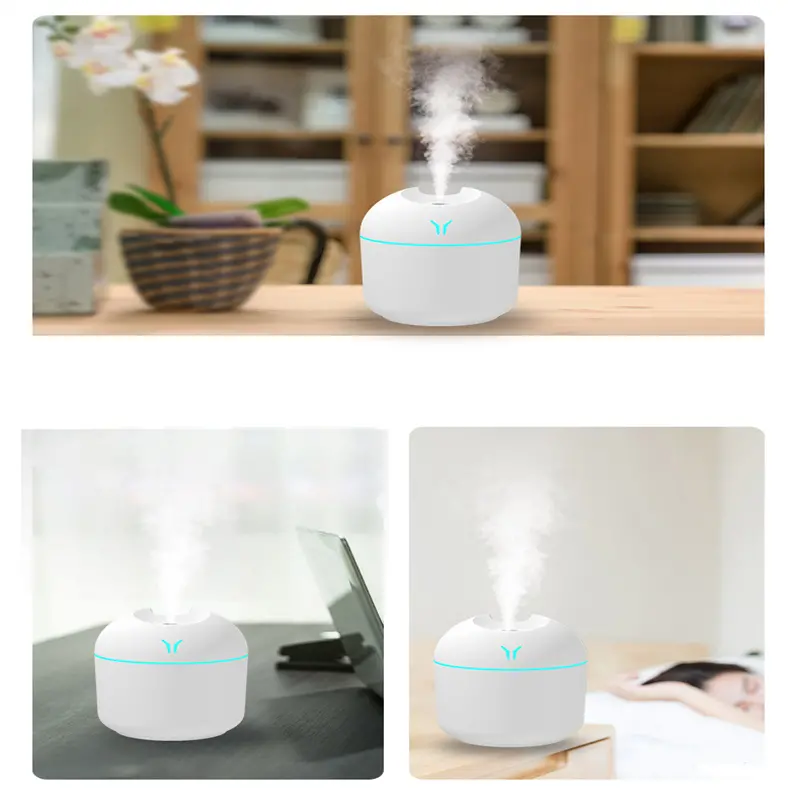 1pc usb colorful humidifier cute cool mist humidifier with led light refreshes room plants and car perfect for home office and school great gift for holidays and back to school details 9