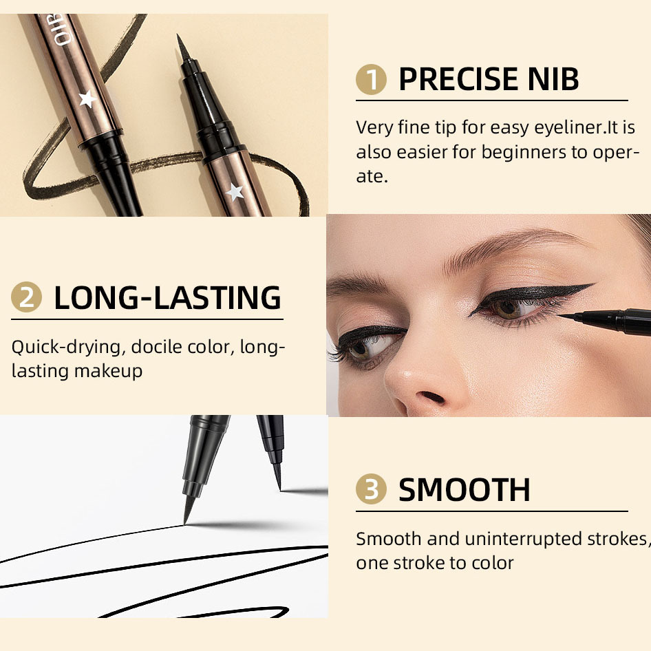 Ultra Fine Liquid Eyeliner Pen Smudge-Proof Waterproof Suitable For Beginners