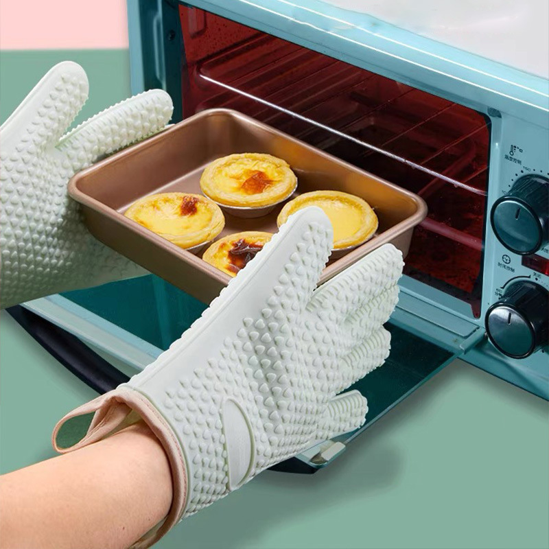 Guantes largos para horno, guantes de cocina resistentes al