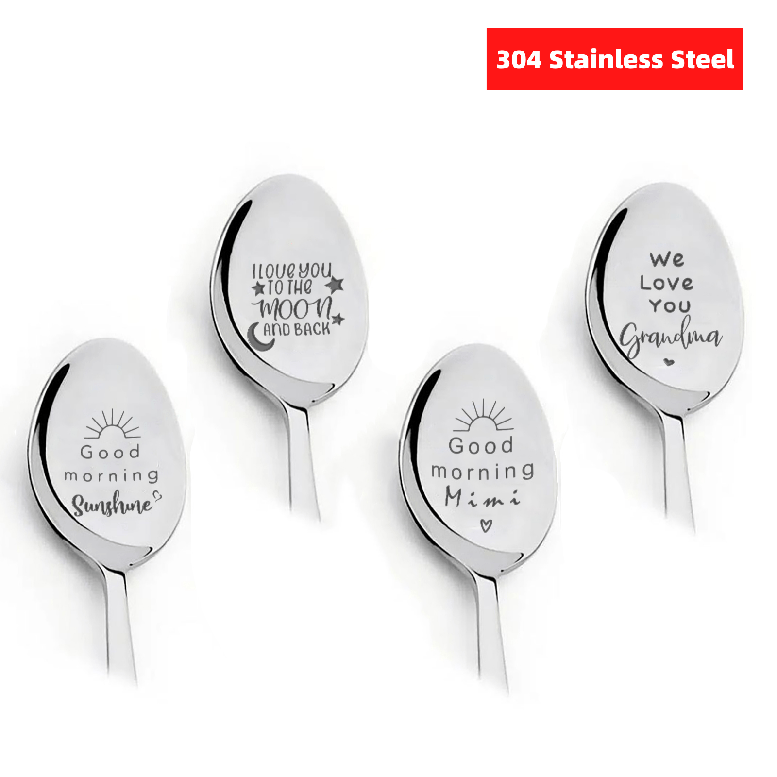  HSSPIRITZ A very Merry Unbirthday to You Funny Engraved  Stainless Steel Spoon,Best Ice Cream Coffee Tea Dessert Spoon Gifts for  Coffee Lover Teen Kids Men Women Birthday Graduation Christmas Gifts 