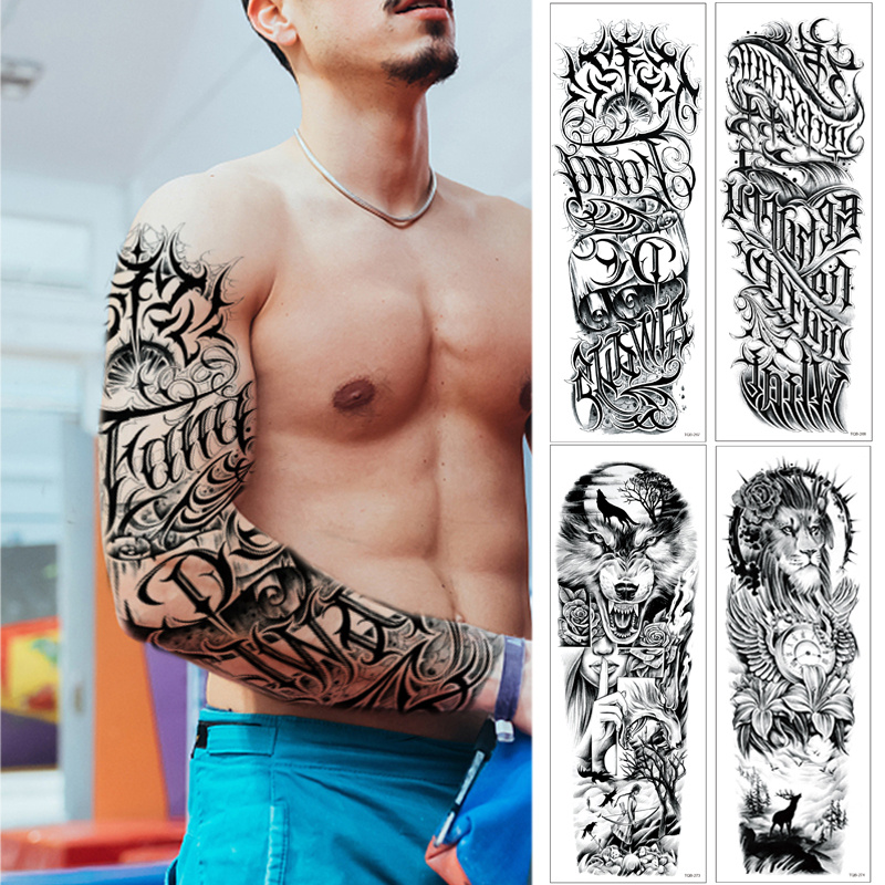 4 Mangas de Tatuaje para Hombres Mangas de Tatuajes Temporales Falsos Mangas  de Tatuaje de Brazo