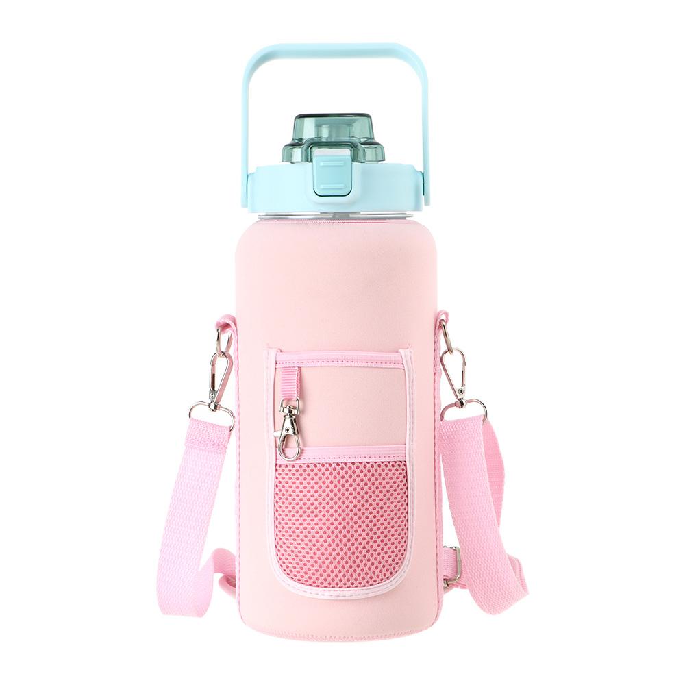 1pc Pink Crossbody Outdoor Sports Water Bottle Bag With Insulation, Durable  Fabric, Multi-functional Pocket Cup Holder For 0.5 Gallon Bottle
