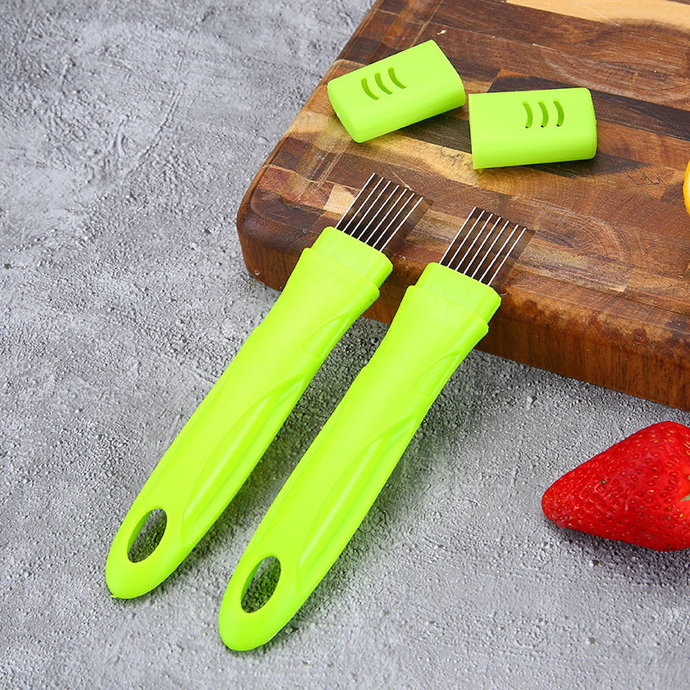 Scallion Slicer Plum Shredder Onion Slicer Green - Temu