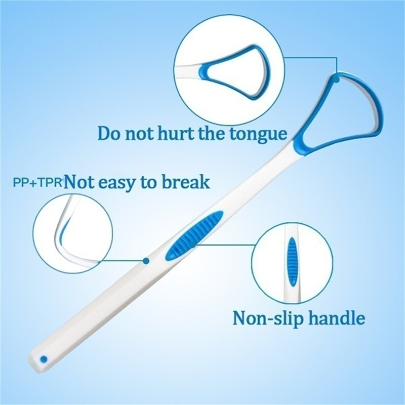 Random-Colored Tongue Scraper with Postcard