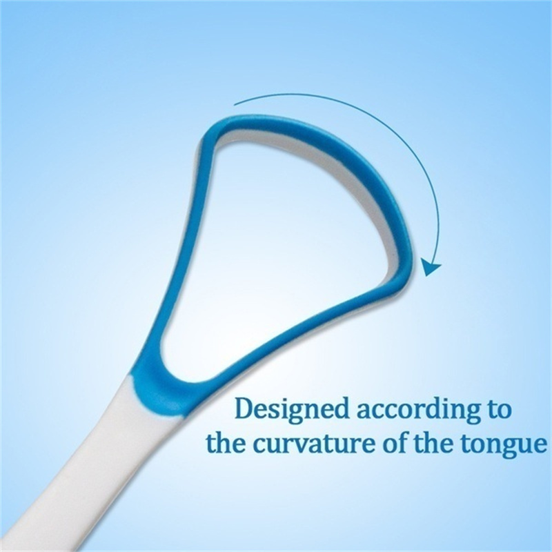 Random-Colored Tongue Scraper with Postcard