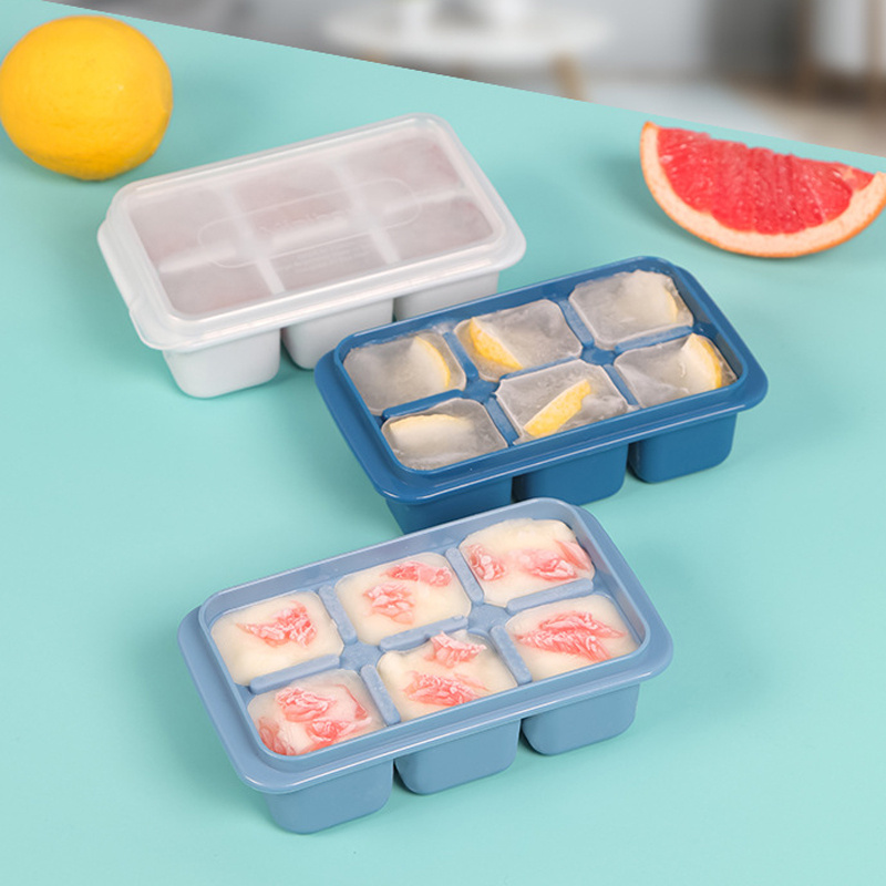 Ice Cube Trays Ice Cube Maker with Lid, Easy-Release Silicone Ice Cube Trays,  Reusable 48-Ice Cube Molds with Ice Shovel for Freezer, Whiskey, Drinks,  Cocktail, Fruits 