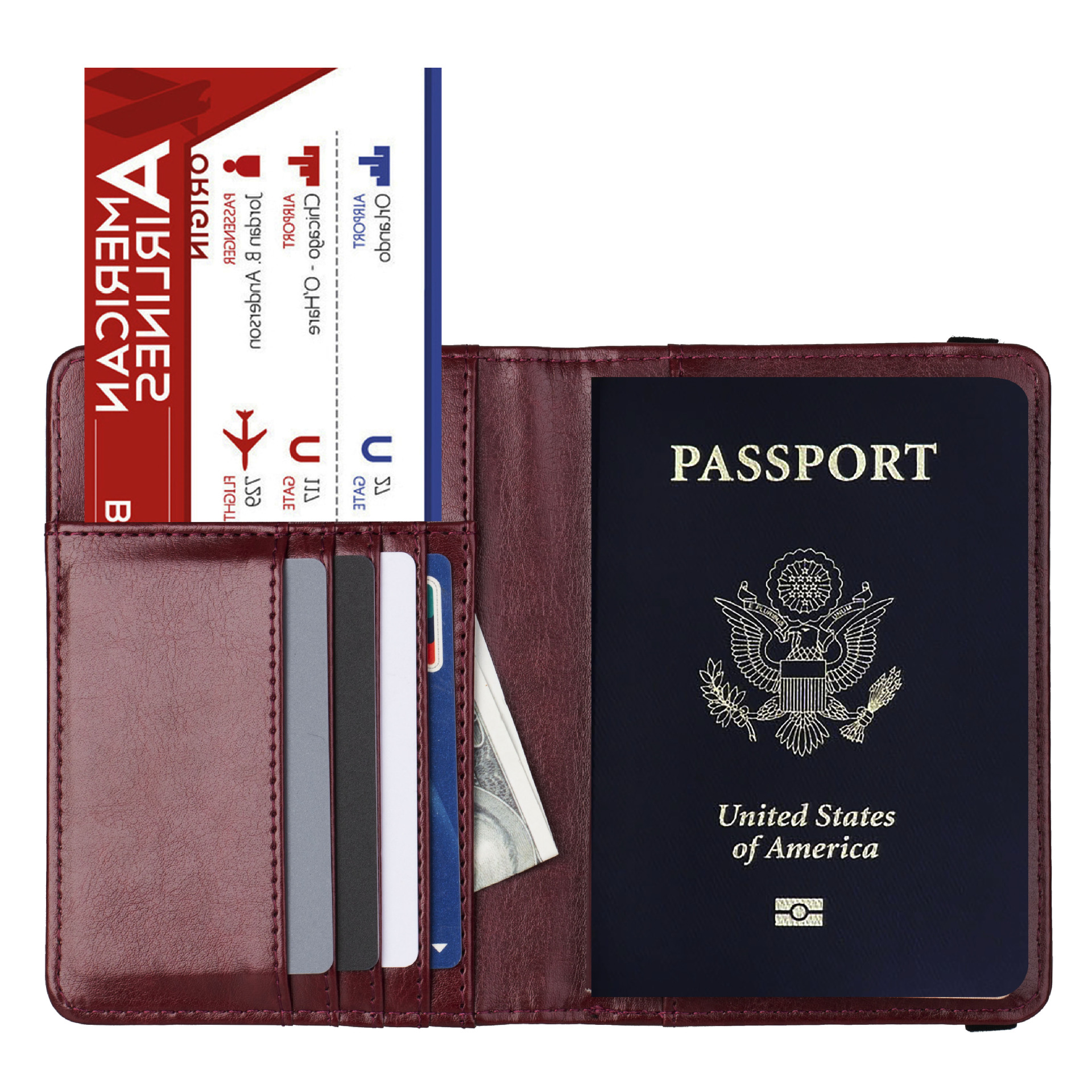 Passport Holder Card Slots,cute Passport Cover Waterproof Rfid Blocking  Travel Wallet - Temu