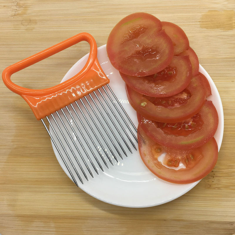 Onion Slicer Onion Holder For Slicing Stainless Steel Onion - Temu