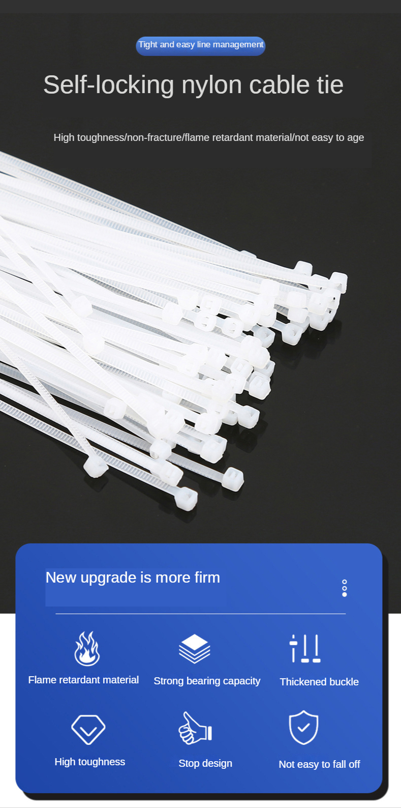 Bag Zip Ties Cable Ties Heavy Duty Plastic Wire Ties Self Temu