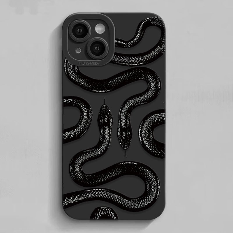 snake graphic print anti drop non slip phone case for apple iphone 14 13 12 11 xs xr x 7 8 plus pro max mini for valentines easter boy girlfriend gift details 4