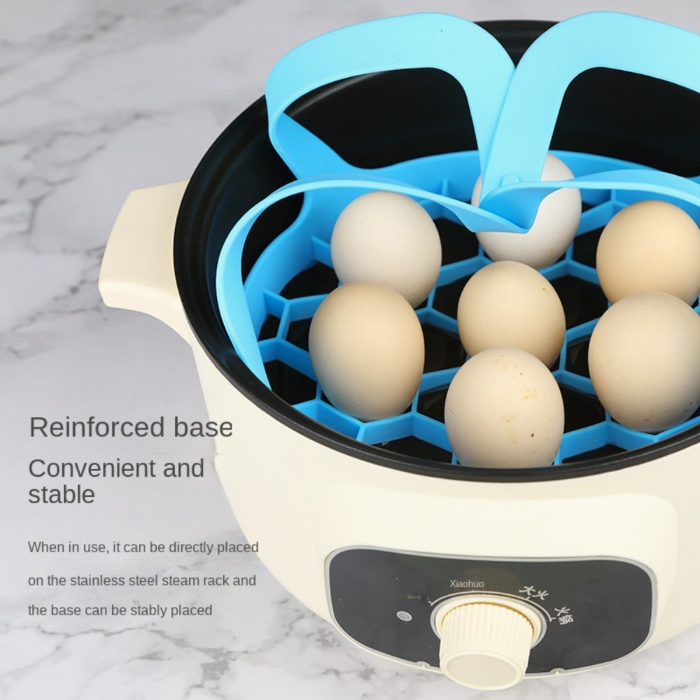 Egg Steamer Rack Trivet w/ Heat Resistant Handles for Instant Pot