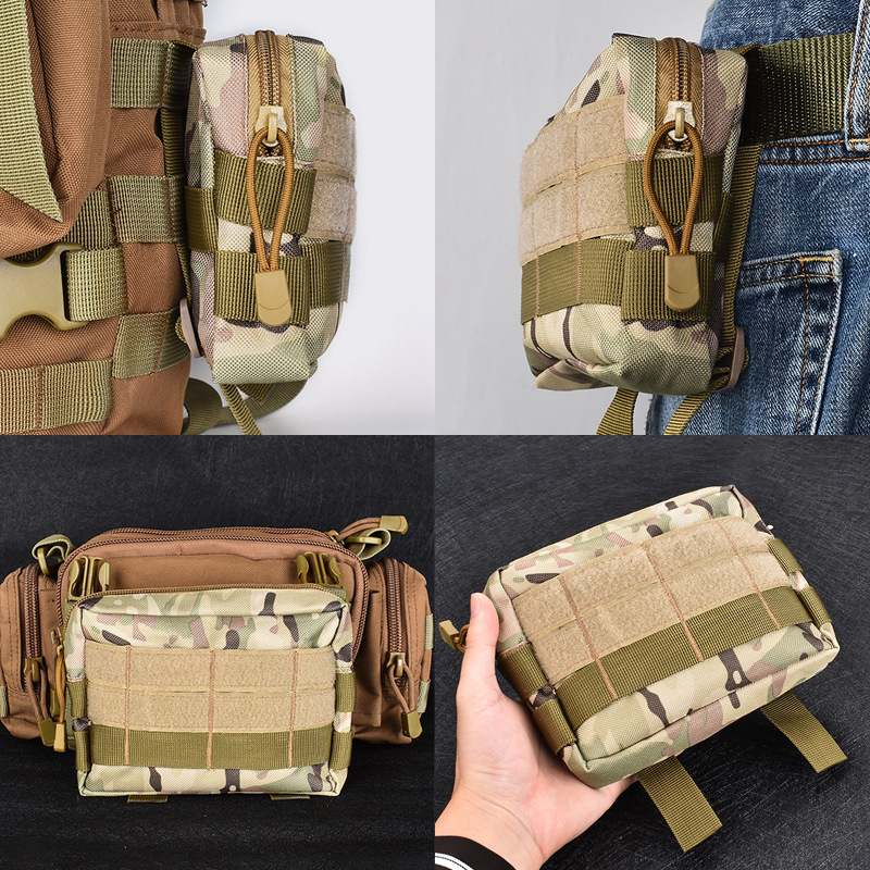 UBORSE Borsa tattica 2PCS con sistema Molle, pratico marsupio impermeabile,  borsa accessori multifunzionale per l'allenamento all'aperto su