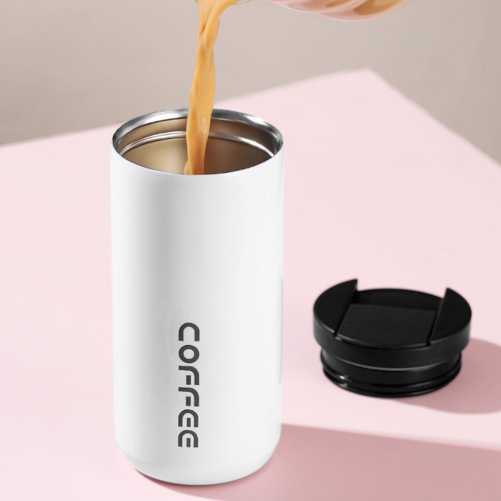 380ml/510ml 304 Stainless Steel Milk Tea Coffee Mug Leak-proof