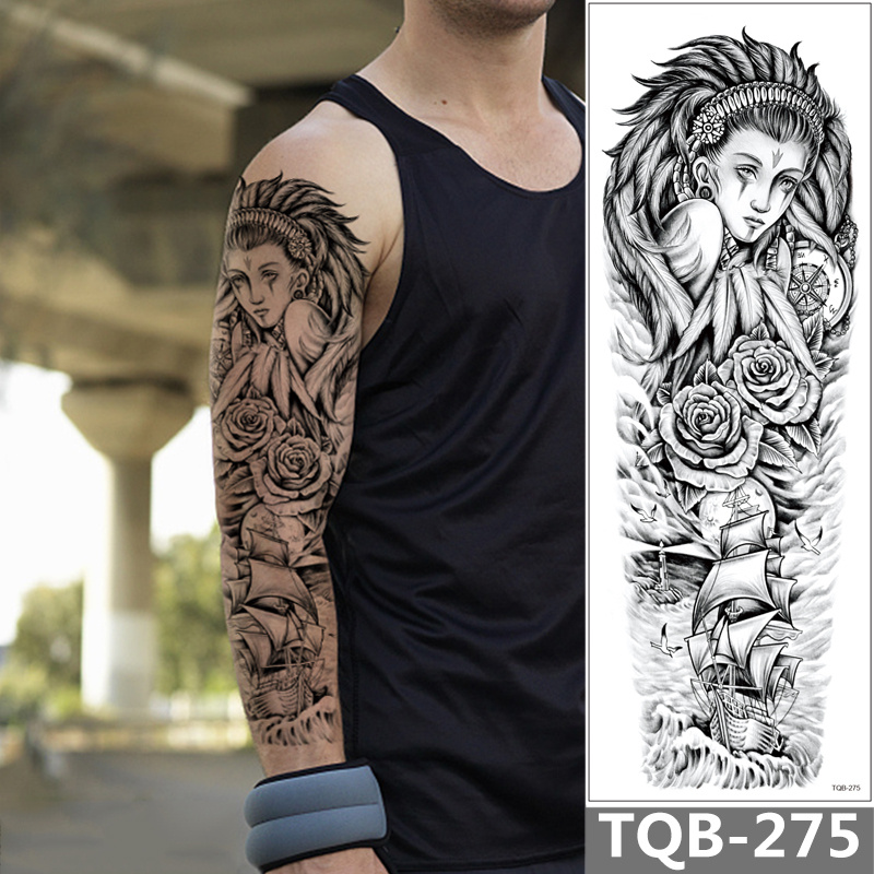 Tattoo Stickers Full Arm Temporary Tattoos For Adults Idol And Beast  Abstract Pattern Waterproof And Long Lasting Realistic Fake Tattoos  Dont  Miss These Great Deals  Temu