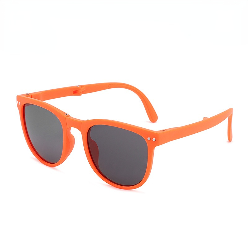 Children's Vintage Folding Uv Protection Sunglasses With Glasses