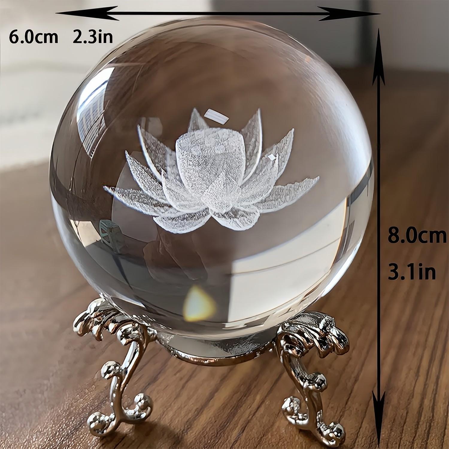 Boule de Cristal avec Support - 10 cm