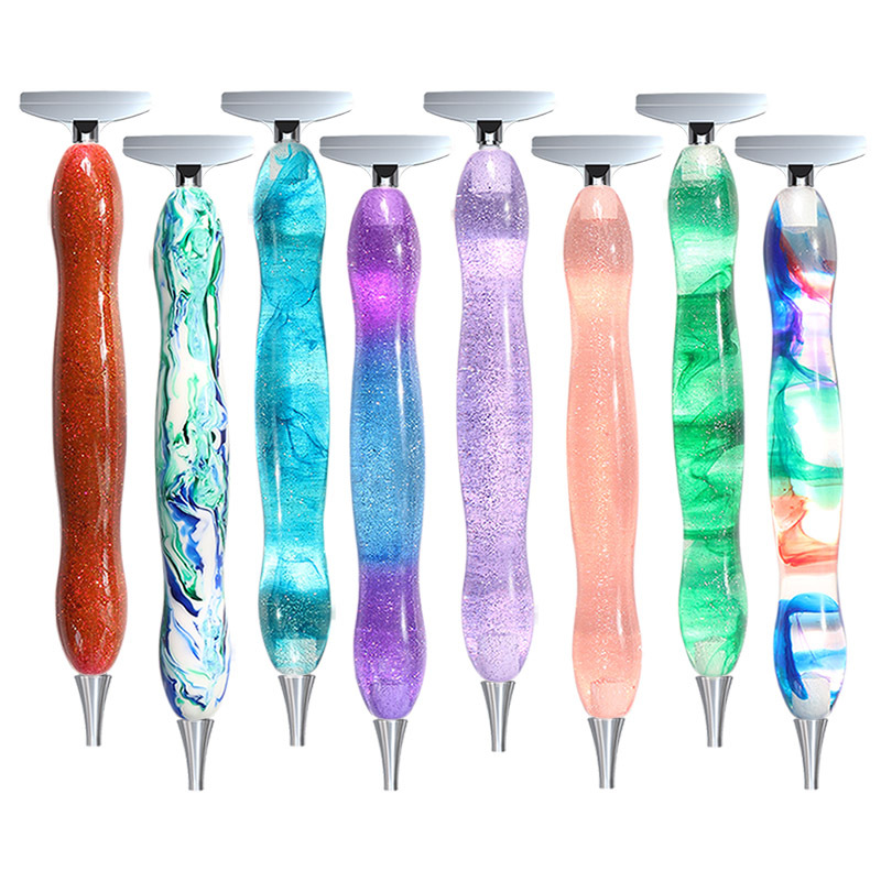 14pcs Diamond Painting Pen Kits, 6pcs Stainless Steel Tips With 6 Clay,  Gift Box, Resin Diamond Painting Pens Ergonomic Comfort Grip, Diamond Art
