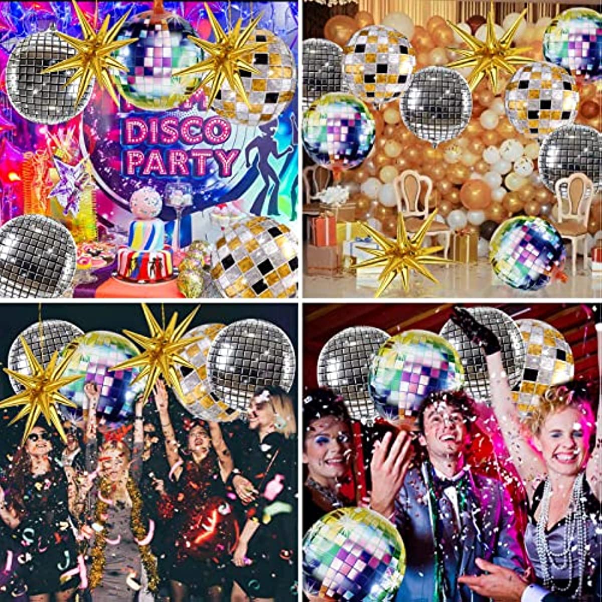 Disco Ball Mylar Foil Balloon, Last Disco Bachelorette Party Theme  Decorations, 70's Disco Theme Birthday Decor, Giant Disco Ball Balloon 