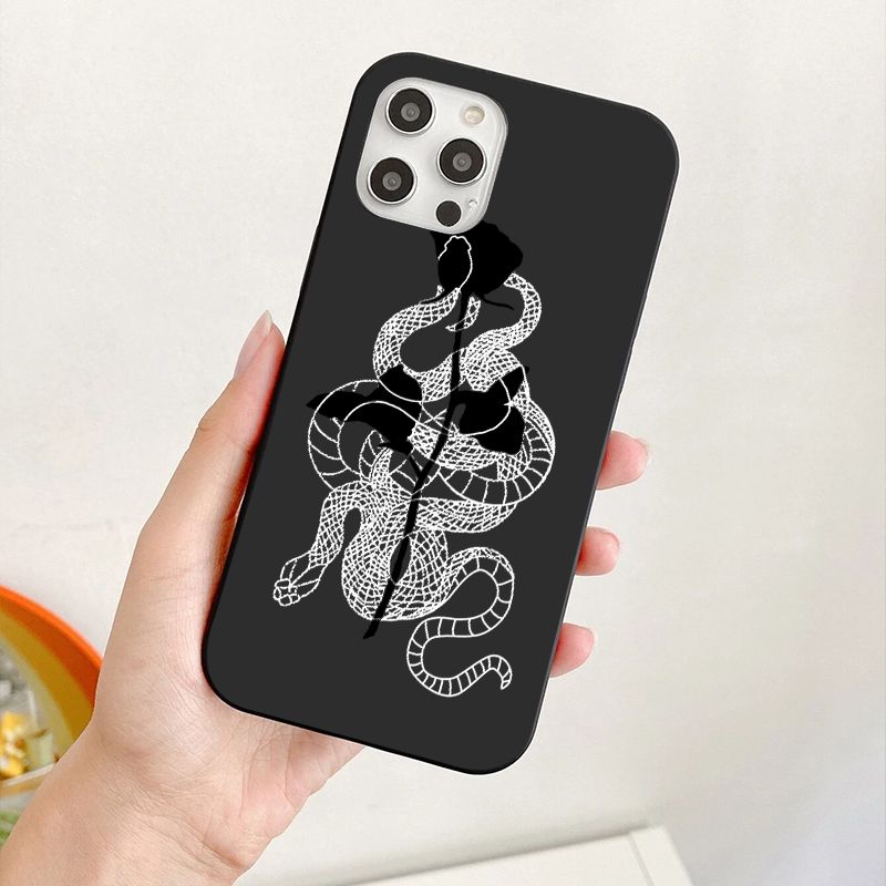 Snake Element Design Mobile Phone Case For Apple Iphone 14 13 12 11 Xr X Xs  7 Plus Pro Max Mini - Cell Phones & Accessories - Temu