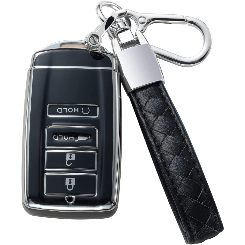 1set Car Key Case & Keychain Compatible With Volkswagen, Key Fob Cover