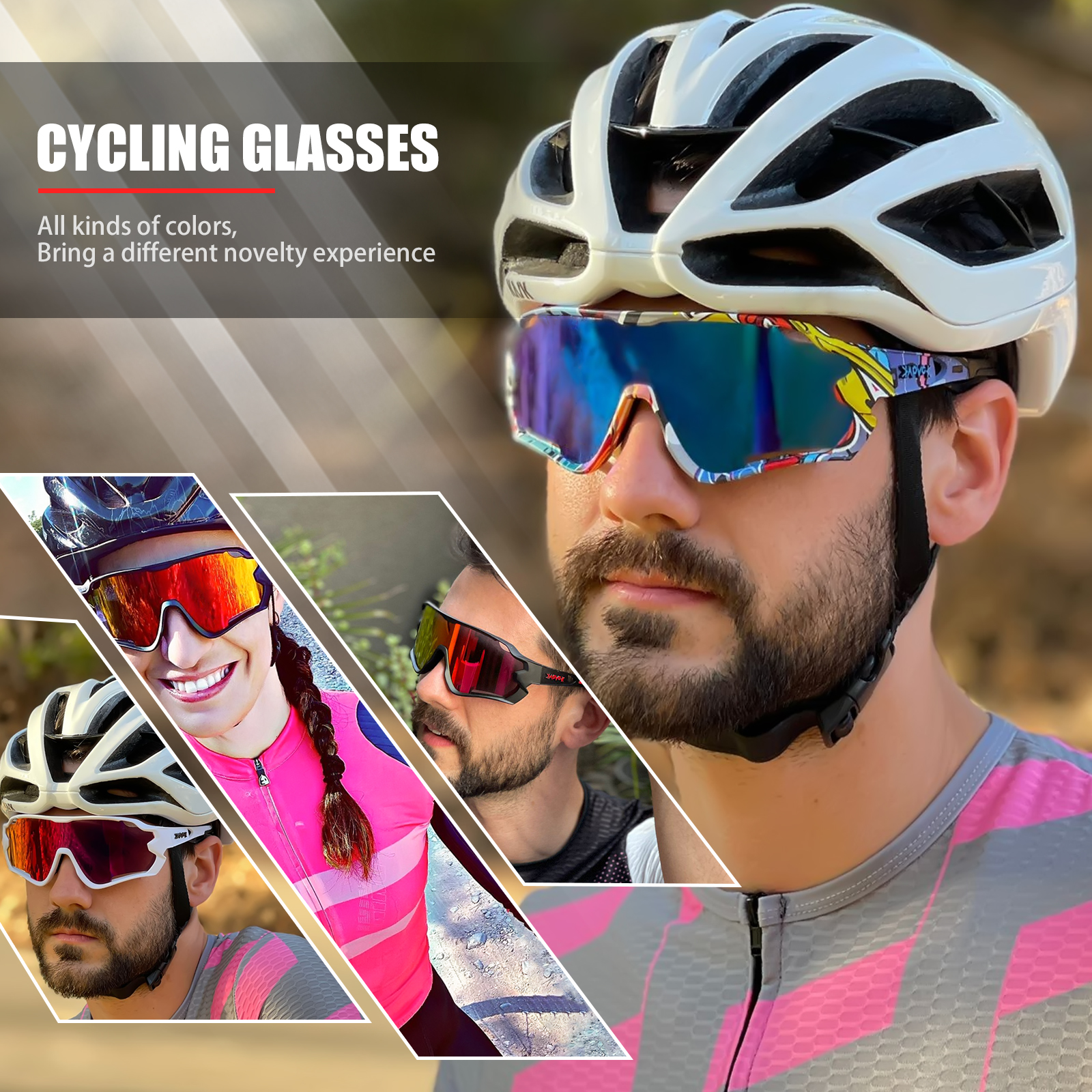 Gafas Ciclismo Fotocromaticas Gafas Running Hombre Gafas para Hacer Deporte  Gafas Ciclismo Hombre Gafas Ciclismo Mujer para Bicicleta Running Deportes