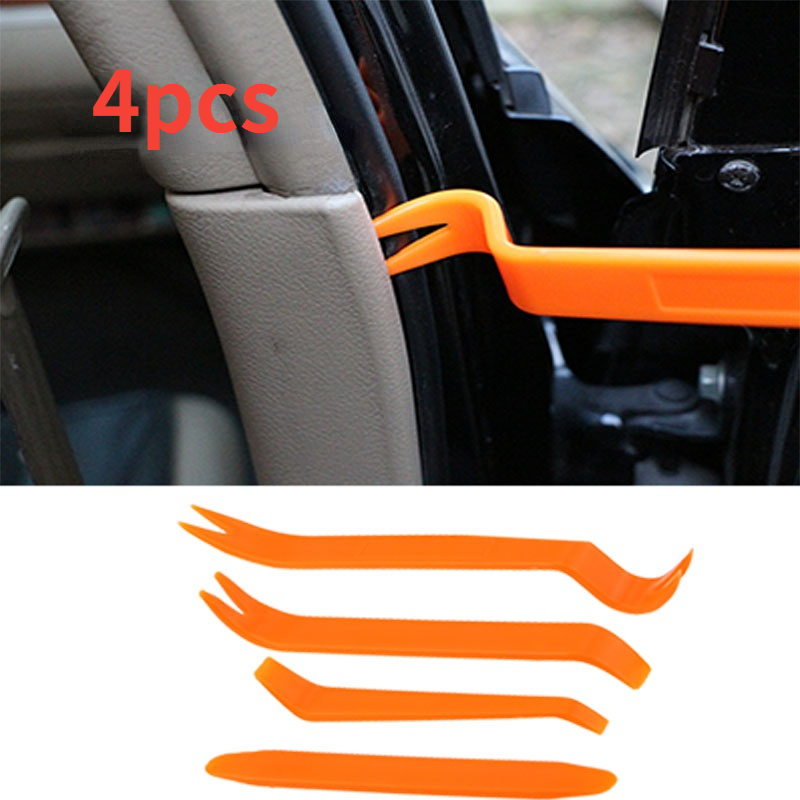 

Car Door Panel Interior Trim Panel Audio Navigation Clip Pry Bar Steel Pry To Remove Rocker Driver Four-piece Set Of Tools