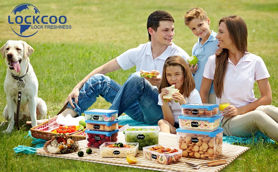 LOCKCOO Airtight Food Storage Containers