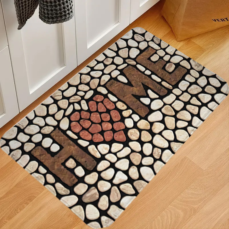 3d Durable Welcome Door Mat, Dirt Resistance Non-slip Front Door