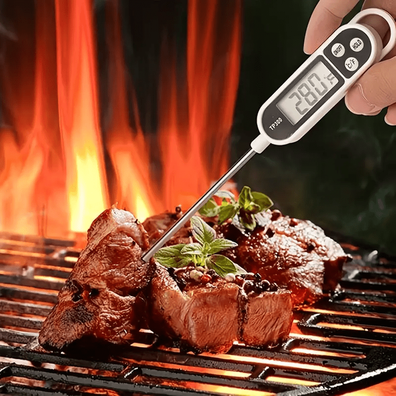 Digital Food Thermometer, Portable Digital Barbecue Meat Thermometer For  Oven Thermomet With Timer Meat Probe, Cooking Kitchen Thermometer For Meat,  Kitchen Tools, Kitchen Accessaries, Back To School Supplies, Christmas  Halloween Party Supplies 
