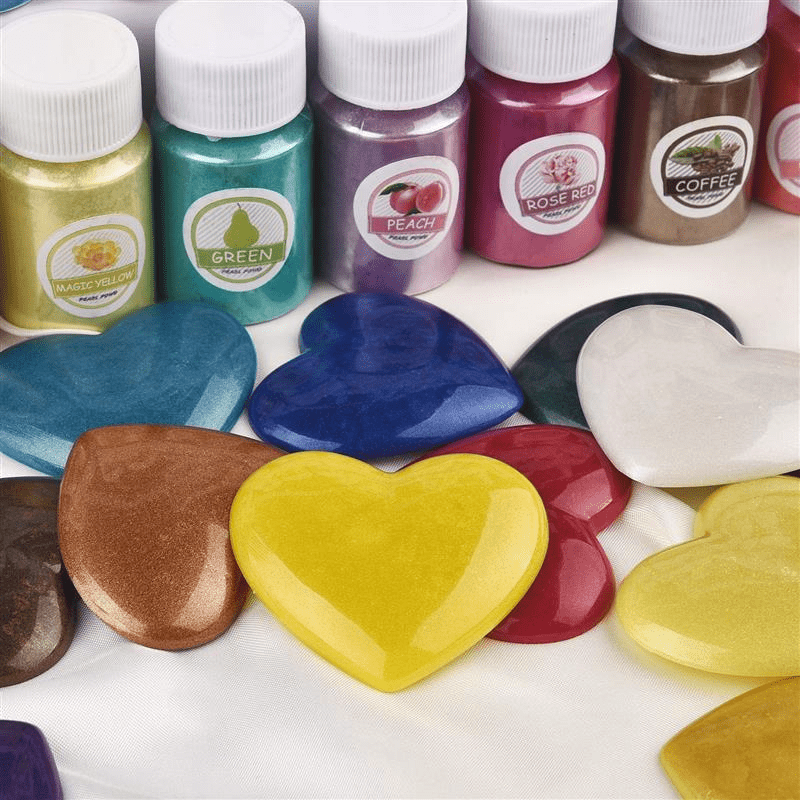21 Colors Epoxy Resin Dye Mica Powder Powdered Pigments Set Resin Mica  Pearlescent Resin Pearl Natural Micas Colorants Resin