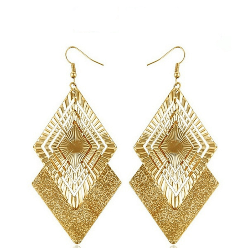 Rhombus on sale shaped earrings