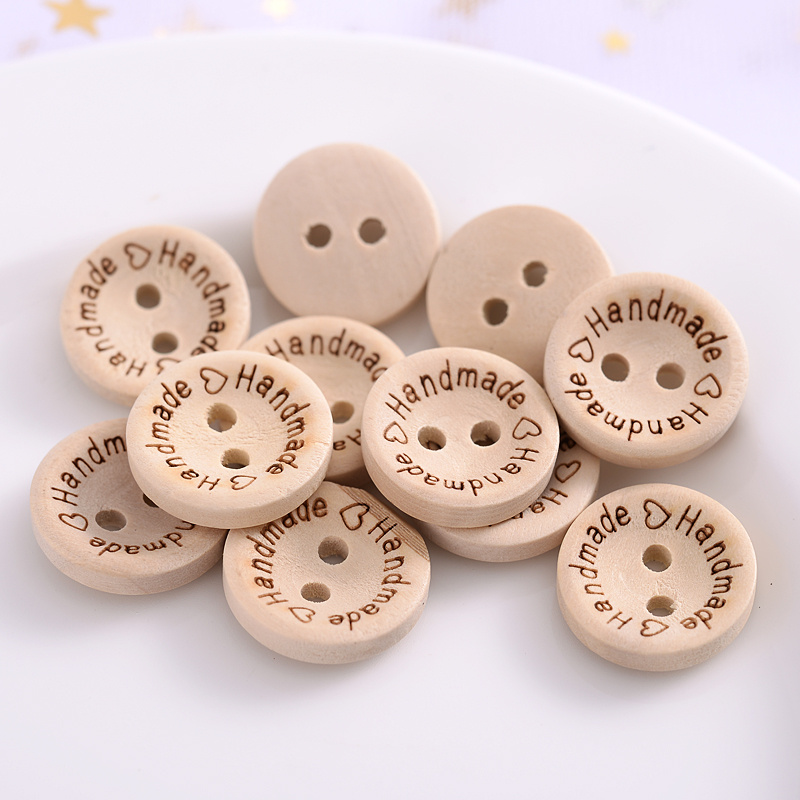 50pcs Bottoni Cucito In Legno Beige 2 Fori Decorazione Vestiti, Accessori  Cucitura, Migliori Offerte Giornaliere Oggi