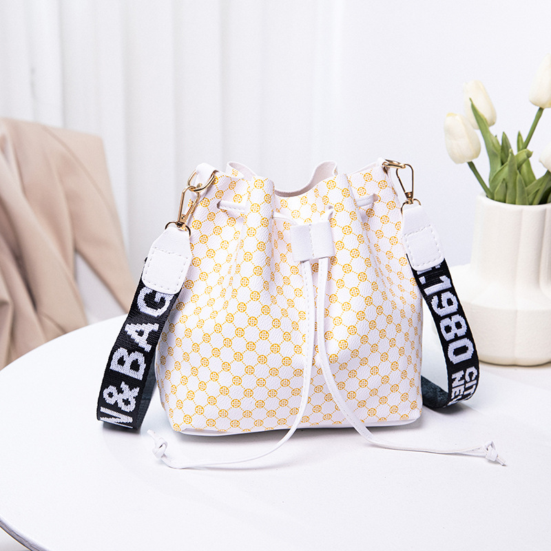 Bolso De Hombro Para Mujer Con Estampado Geométrico Y Correa, Gran