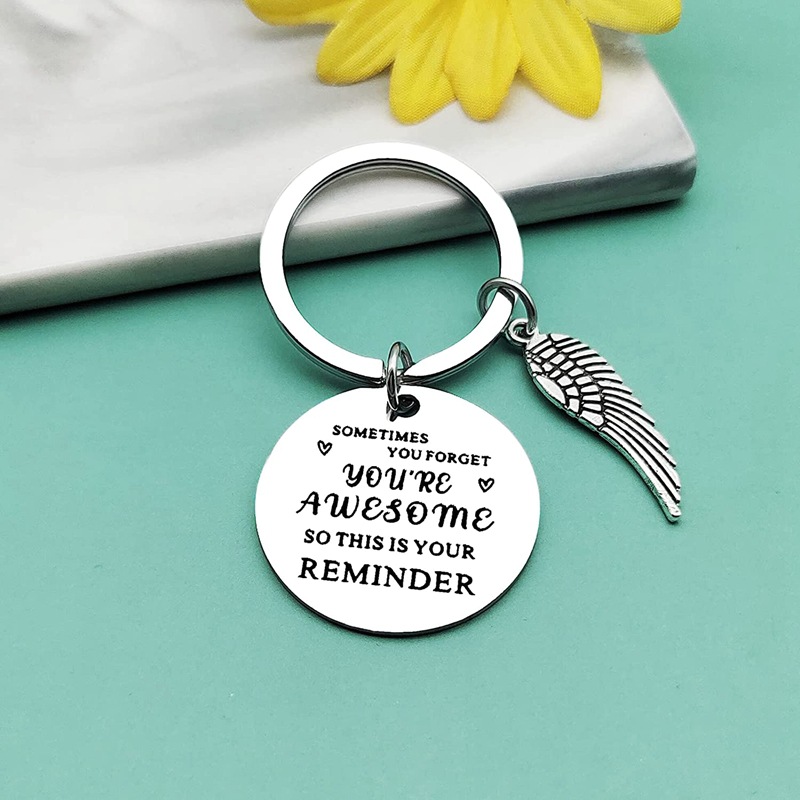 1pc Inspirational Keychain For Women And Men, Birthday Gift For Boyfriend,  Dad, Mom, Him, Her, Thank You, Awesome Gift For Colleagues, Friends, Boss,  Graduation Gift For Daughter, Son, Thanksgiving