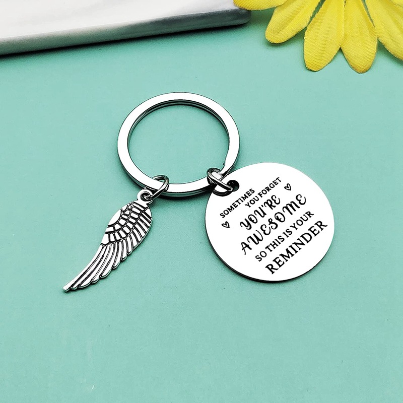 1pc Inspirational Keychain For Women And Men, Birthday Gift For Boyfriend,  Dad, Mom, Him, Her, Thank You, Awesome Gift For Colleagues, Friends, Boss,  Graduation Gift For Daughter, Son, Thanksgiving