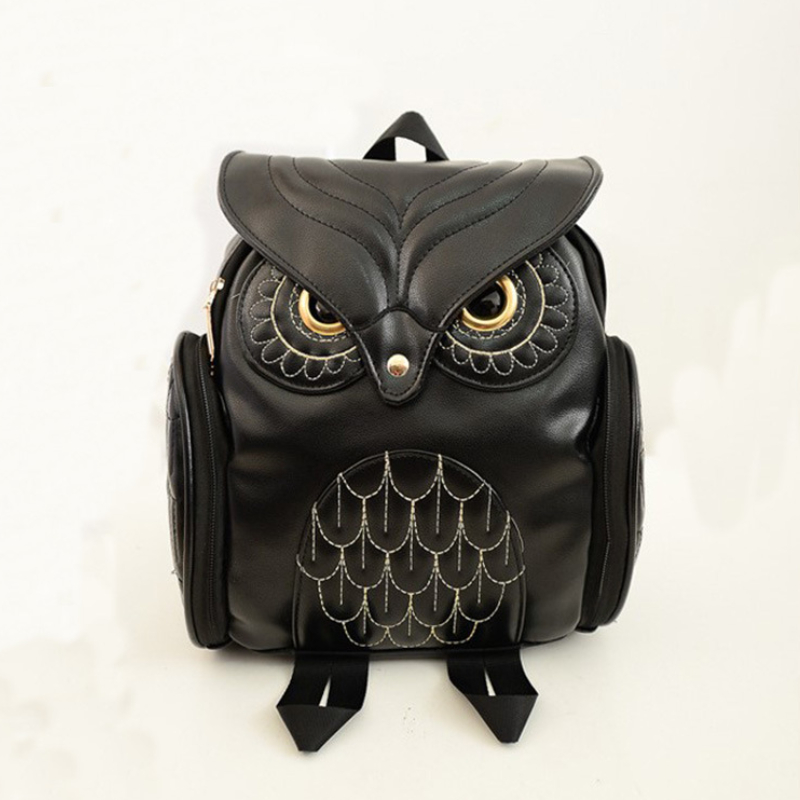 Black owl backpack sale