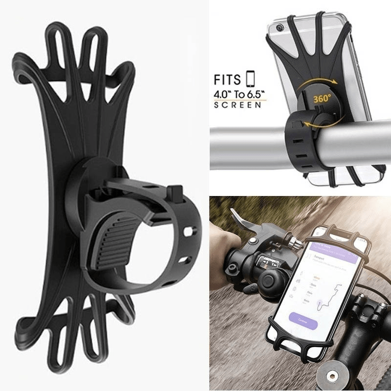 Lamicall Bike Phone Holder, Motorbike Phone Mount - Universal 360 Rotatable  Motorcycle Bicycle Handlebar Clamp for iPhone 15 14 Pro Max Plus, 13 12 11